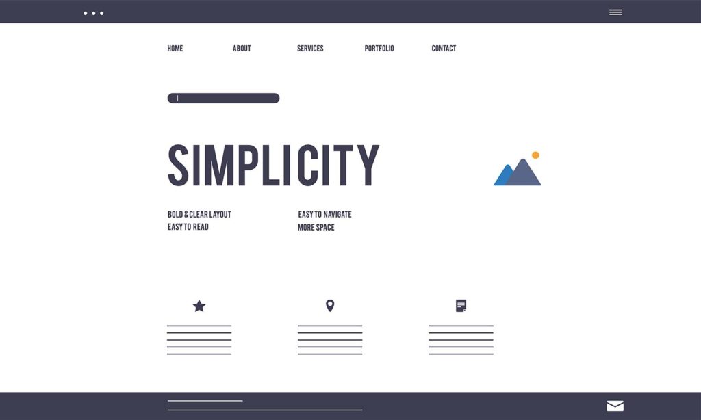 Diseño web minimalista